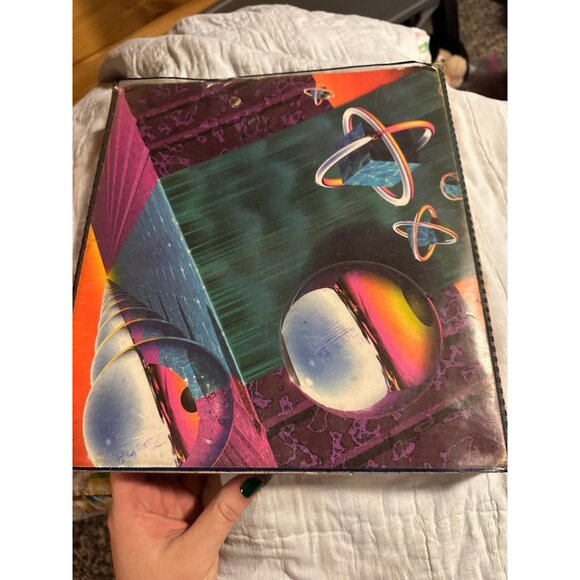 Vintage 90s atomic Trapper Keeper, Meade Designer series folder portfolio binder - Picture 8 of 9